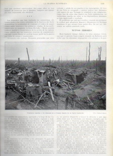 LAMINA V20925: Trinchera alemana en el Somme