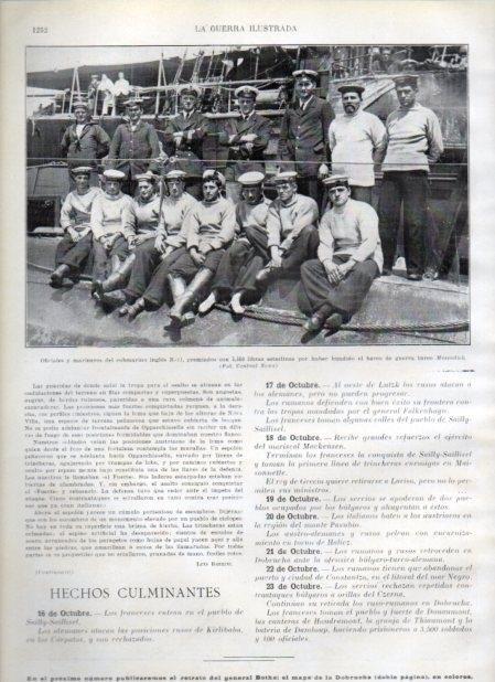 LAMINA V20919: Oficiales y marineros del submarino B-11