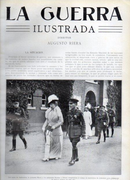 LAMINA V20914: Los reyes de Inglaterra dirigiendose al campo de maniobras de Aldershot