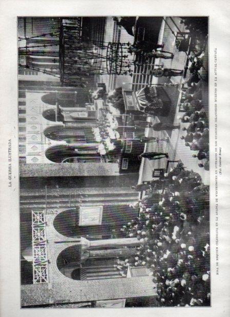 LAMINA V20955: Misa de requiem en la abadia de Westminster