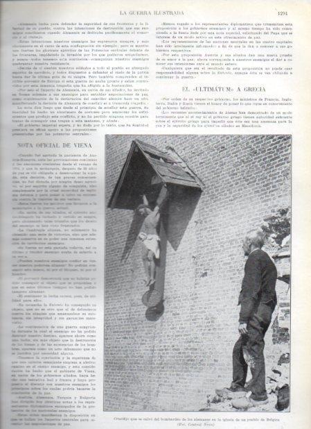 LAMINA V20950: Crucifijo salvado de una iglesia de Belgica