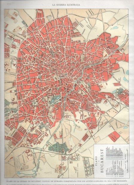 LAMINA V20947: Plano de Bucarest el 6 de diciembre