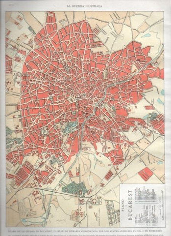 LAMINA V20947: Plano de Bucarest el 6 de diciembre