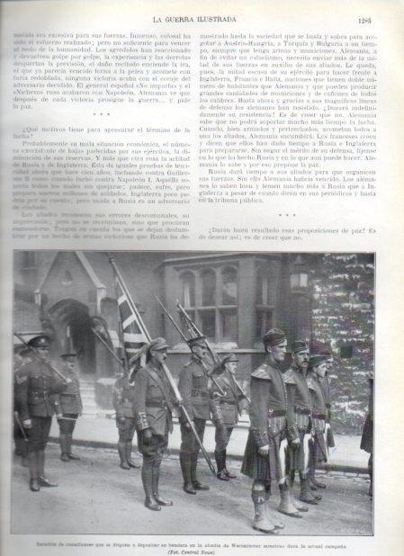 LAMINA V20946: Batallon canadiense en la abadia de Westminster