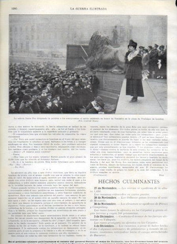 LAMINA V20943: Dacre Fox en mitin en honor de Venizelos en Trafalgar Square
