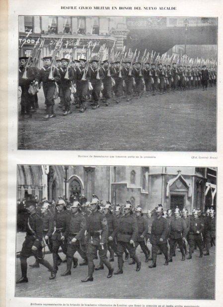 LAMINA V20940: Desfile militar en honor al alcalde de Londres