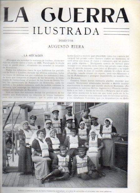 LAMINA V20938: Medicos y enfermeras en barco australiano