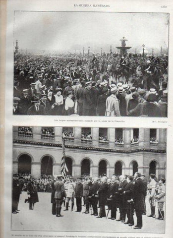 LAMINA V20854: Tropas norteamericanas en la plaza de la Concordia
