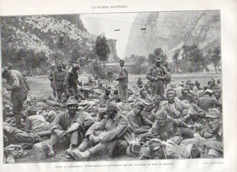 LAMINA V20848: Grupo de prisioneros austro-hungaros
