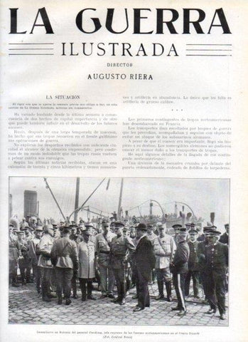 LAMINA V20845: Desembarco en Bolonia del general Pershing