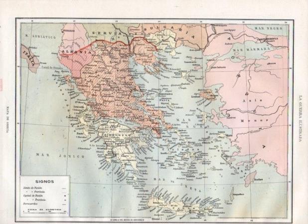 LAMINA V20840: Mapa de Grecia