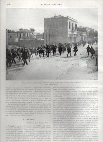 LAMINA V20889: Destacamento de tropas griegas retirandose al este de Salonica
