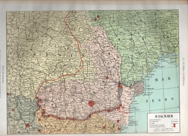 LAMINA V20887: Mapa de Rumania el 15 de septiembre