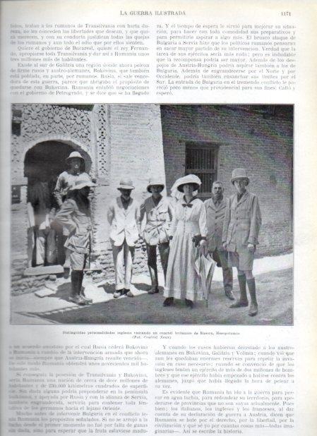 LAMINA V20885: Ingleses visitando cuartel britanico en Basora