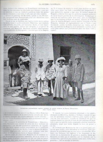 LAMINA V20885: Ingleses visitando cuartel britanico en Basora