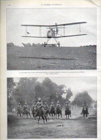 LAMINA V20876: Patrulla de caballeria india en el frente del norte de Francia