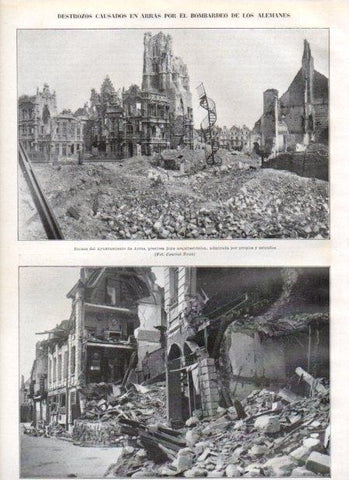 LAMINA V21045: Ruinas del ayuntamiento de Arras
