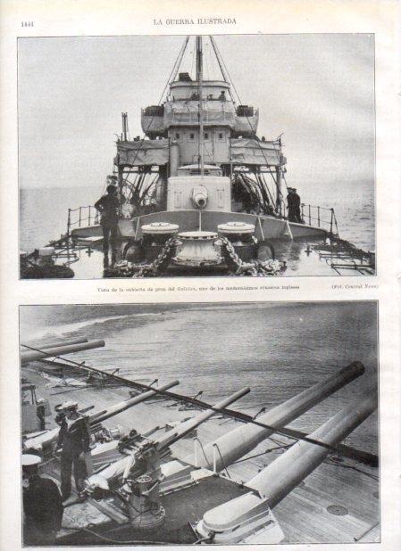 LAMINA V21038: Cubierta de proa del crucero Galatea