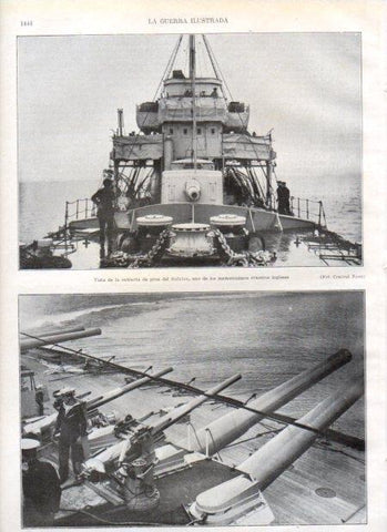 LAMINA V21038: Cubierta de proa del crucero Galatea