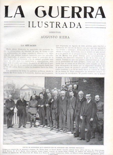 LAMINA V21037: Grupo de Ministros del Gobierno el gobierno britanico