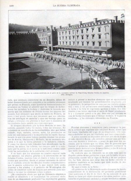 LAMINA V21031: Revista de cadetes en Academia militar de West-Point