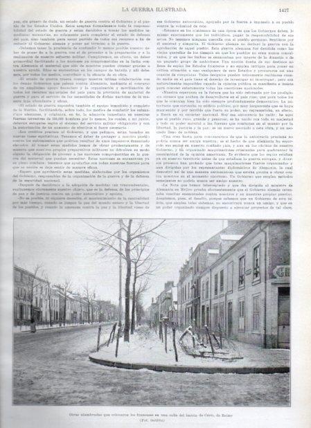 LAMINA V21029: Alambradas en una calle de Reims
