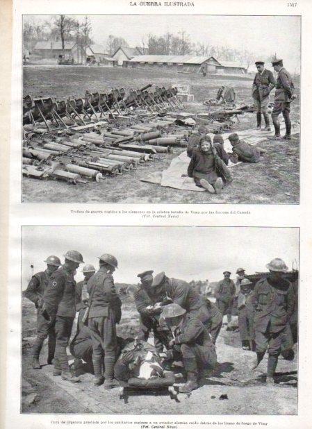 LAMINA V21081: Trofeos de guerra de la batalla de Vimy