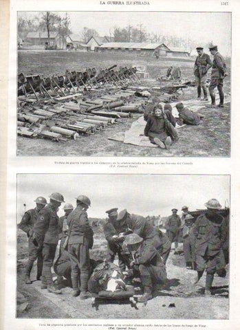 LAMINA V21081: Trofeos de guerra de la batalla de Vimy