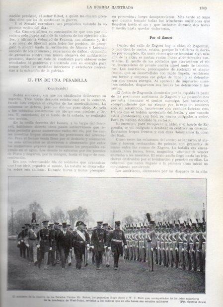 LAMINA V21073: Newton D. Baker y Hugh L. Scott revistando cadetes en West-Point