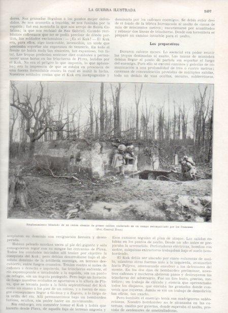 LAMINA V21069: Emplazamiento blindado de un cañon aleman