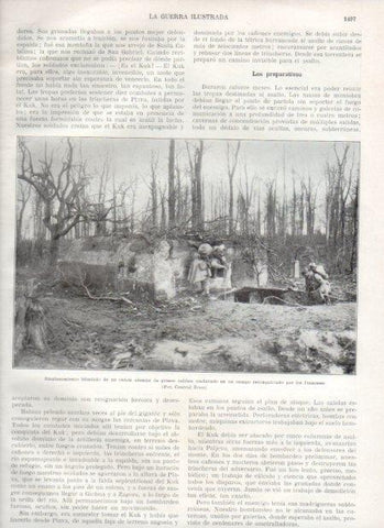 LAMINA V21069: Emplazamiento blindado de un cañon aleman