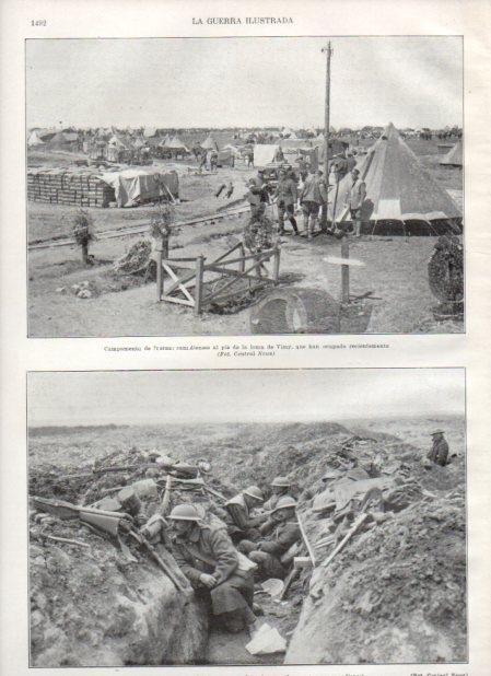 LAMINA V21066: Campamento canadiense en Vimy