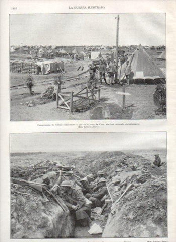 LAMINA V21066: Campamento canadiense en Vimy