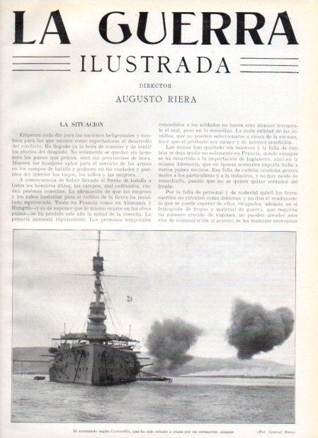 LAMINA V20989: Acorazado ingles Cornwallis
