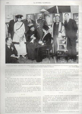LAMINA V20973: Gran duque Miguel y condesa de Torby en la Exposicion de King's College