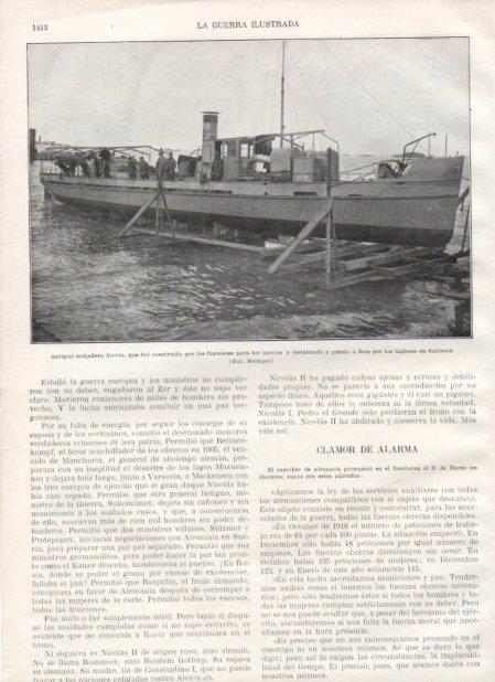 LAMINA V21020: Torpedero Servia 