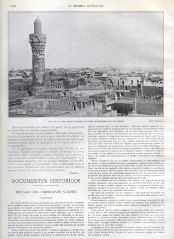 LAMINA V21014: Vista de Bagdad ocupada por los ingleses