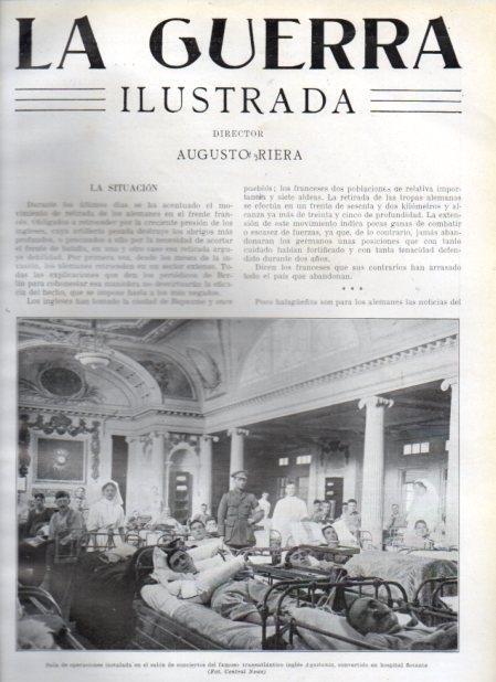 LAMINA V21010: Sala de operaciones en transatlantico ingles Aquitania