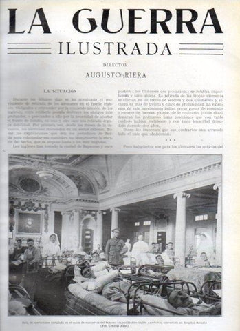 LAMINA V21010: Sala de operaciones en transatlantico ingles Aquitania