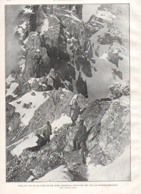 LAMINA V21006: Vista de los picos de los Alpes Dolomitas