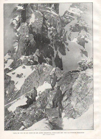 LAMINA V21006: Vista de los picos de los Alpes Dolomitas