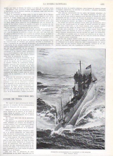 LAMINA V21001: Submarino norteamericano E-1
