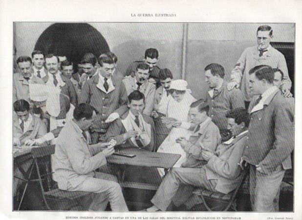LAMINA V20999: Heridos ingleses en hospital militar de Nottingham