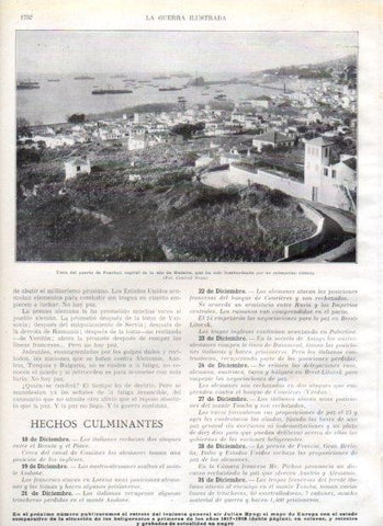 LAMINA V20677: Vista del puerto de Funchal bombardeado