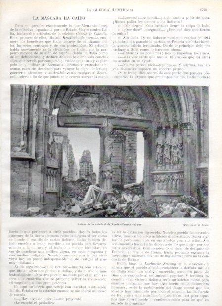 LAMINA V20662: Ruinas de la catedral de Ypres