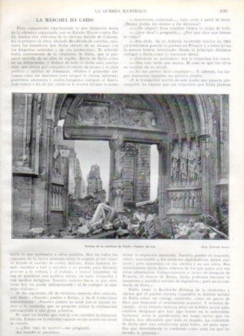 LAMINA V20662: Ruinas de la catedral de Ypres