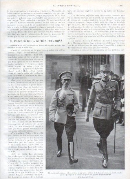 LAMINA V20652: Comandante Arion y El rey Jorge en Buckingham