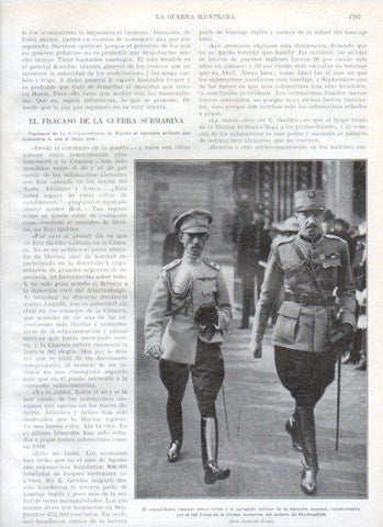 LAMINA V20652: Comandante Arion y El rey Jorge en Buckingham