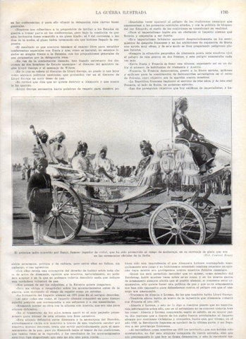 LAMINA V20697: Principe indio Ranji en su carruaje