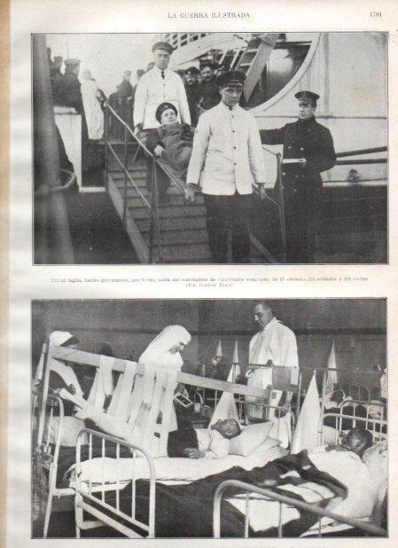 LAMINA V20695: La reina de Rumania en uno de sus hospitales